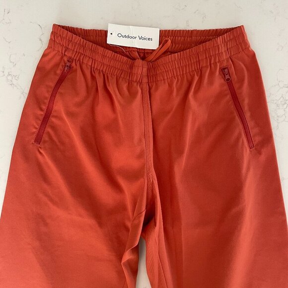 Outdoor Voices Flare Pull On Pant Recycled Poly Blend Cacao Orange Sz S NWT - Picture 6 of 11